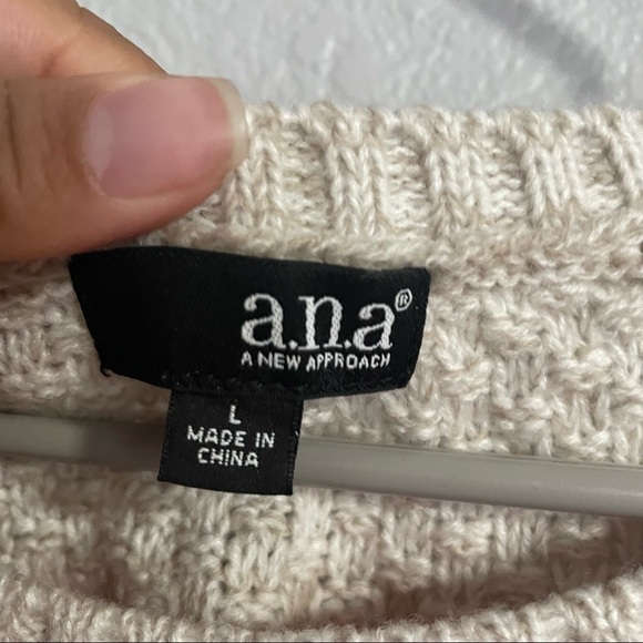 a.n.a Knit Color Block Sweater - Picture 3 of 5